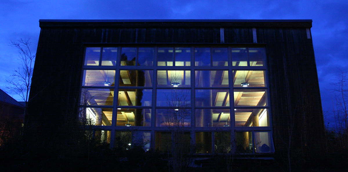 Longhouse at night